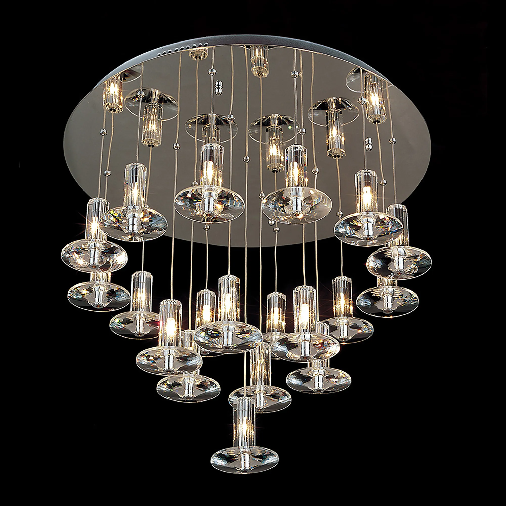 IL50396  Troy Crystal Pendant 19 Light